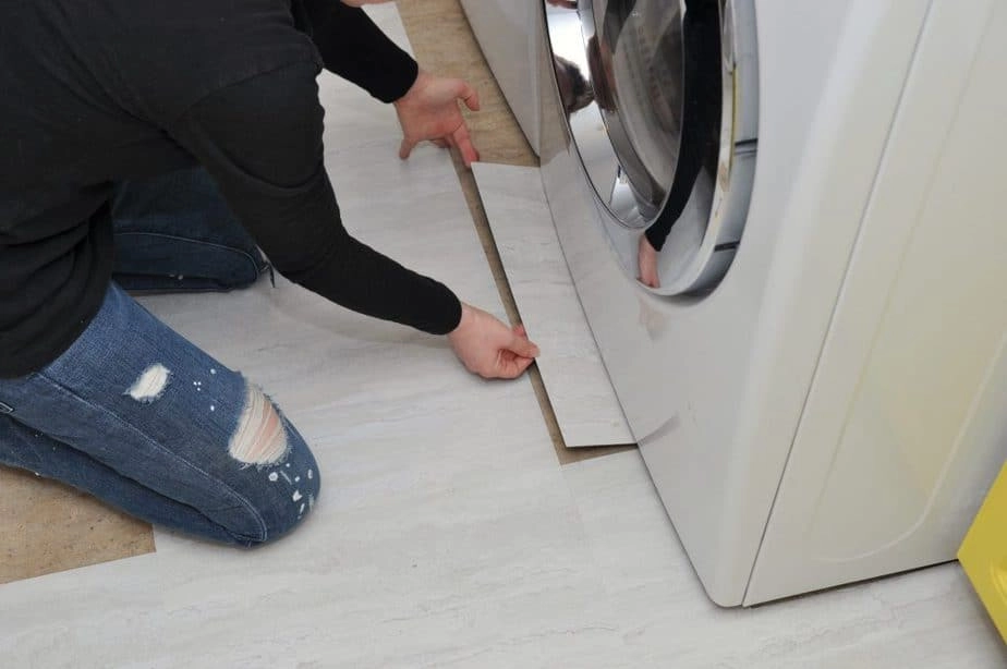 how to install peel and stick tile in furnace room