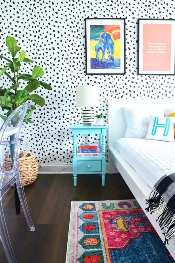 colorful girls bedroom makeover 2