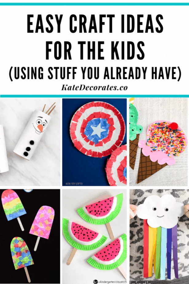 21 Ideas For Easy Kids Crafts