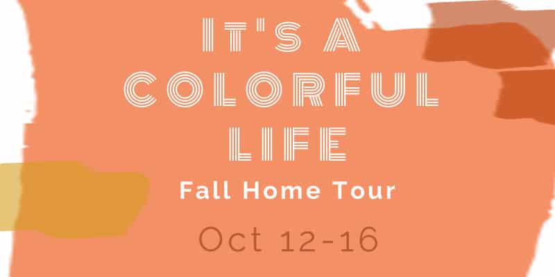 colorful fall home tour