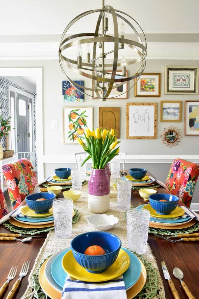 Spring Tablescape Decor Idea for Brunch — 2 Ladies & A Chair